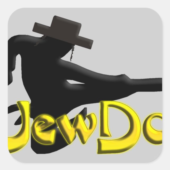 Jewdo Square Sticker (Front)