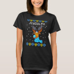 Jewdolph Ugly Hanukkah Sweater Reindeer Menorah Ch<br><div class="desc">Jewdolph Ugly Hanukkah Sweater Reindeer Menorah Chanukah</div>