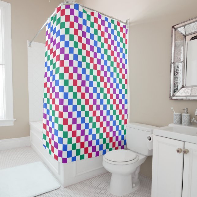 Jewel candy diagonal chequered pattern (In Situ)