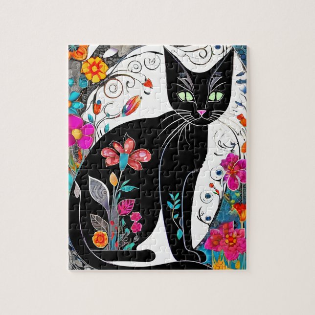 Jewel Cat Jigsaw Puzzle (Vertical)