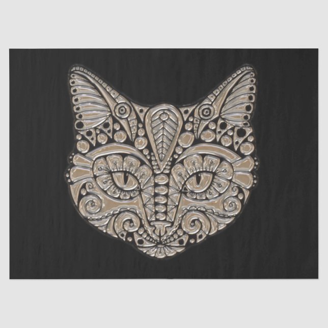 jewel cat tissue paper  (Front)