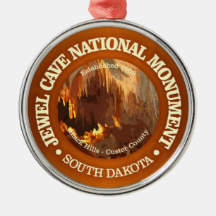 Jewel Cave (NM) Metal Ornament