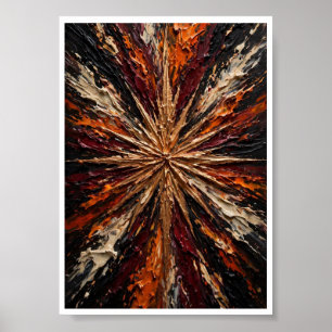 Jewel Explosion - Vibrant Emerald Violet Pink Gold Poster
