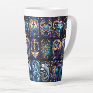 Jewel Galaxy Zodiac Latte Mug