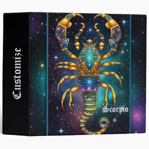Jewel Galaxy Zodiac Scorpio Binder