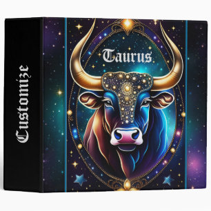 Jewel Galaxy Zodiac Taurus Binder