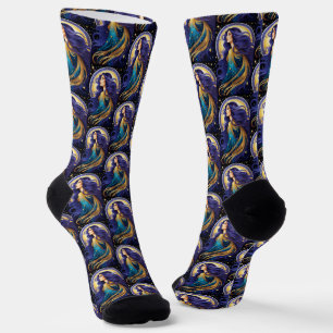 Jewel Galaxy Zodiac Virgo Socks