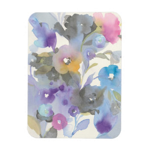 Jewel Garden   Purple Pastel Petals Magnet