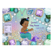 Jewel Mermaid Baby Shower Chip Bag Wrapper (Front)