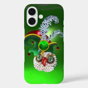 JEWEL OWL, ELF HAT ,SHAMROCK AND DIAMOND FEATHERS iPhone 16 CASE