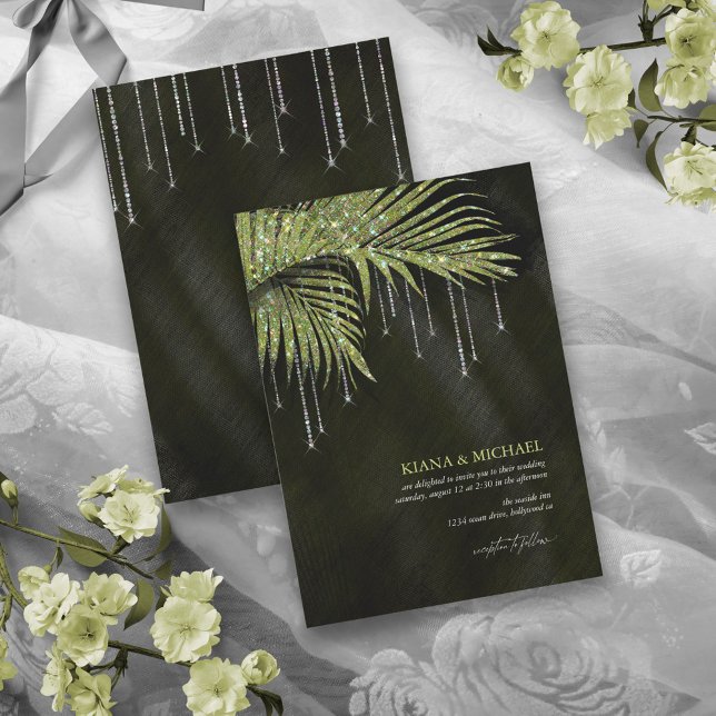 Jewel Palm Leaf Wedding Green ID830 (Creator Uploaded)