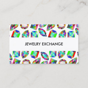 Jewel Pattern Jewellery Theme Business Card