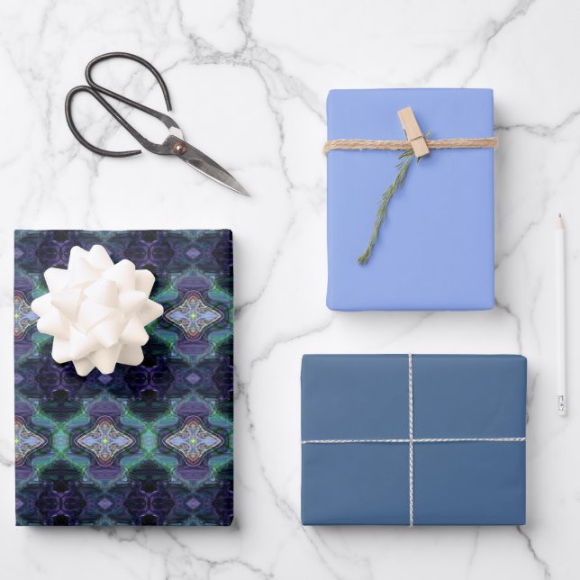 Jewel Scottish Charm Wrapping Paper Sheet (Front)