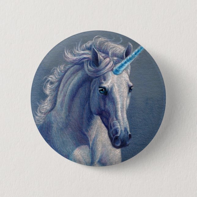 Jewel the Unicorn 2 Inch Round Button (Front)