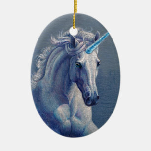 Jewel the Unicorn Ceramic Ornament
