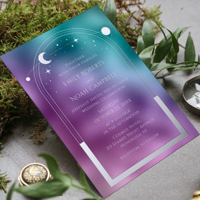 Jewel Tone Celestial Silver Foil Wedding (Creator Uploaded)