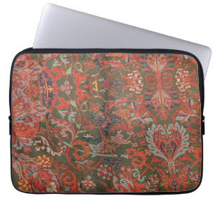 Jewel Tone Fabric Style Photo Laptop Sleeve