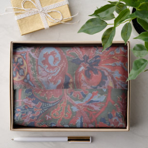 Jewel Tone Fabric Style Photo Tissue Paper