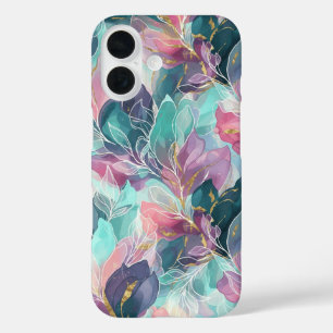 Jewel Tone Floral iPhone 16 Case