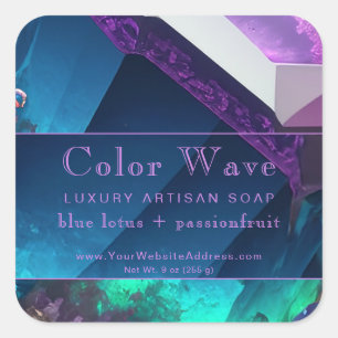 Jewel Tone Nebula Aquatic Turquoise Product Label