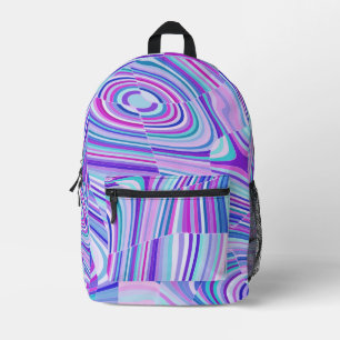 Jewel Tone Printed Backpack