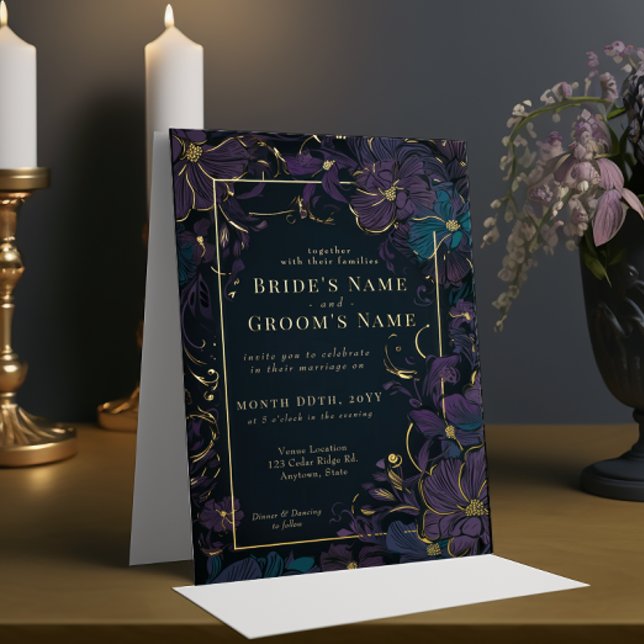 Jewel Tone Purple and Teal Flowers (Creator Uploaded)