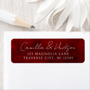 Jewel Tone Romance Ruby Return Address