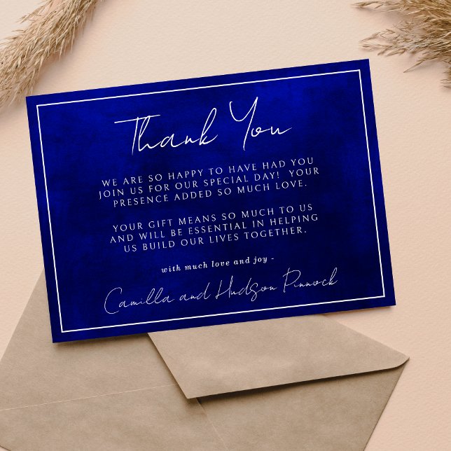 Jewel Tone Romance | Sapphire | Thank You Note (Creator Uploaded)