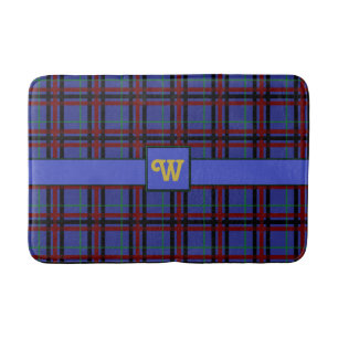 Jewel-Toned Plaid Bath Mat
