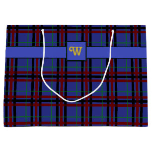 Jewel-Toned Plaid Gift Bag