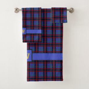 Jewel-Toned Plaid Towel Set