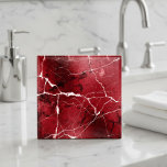 Jewel Tones Marble Abstract Ruby Red D1288 Tile<br><div class="desc">This striking ceramic tile features an elegant marble design in deep ruby red accented with crisp white veining and subtle gradient shading. The luxurious dark jewel tones and dappled stone texture bring depth and sophistication to any space. Ideal for backsplash installations, bathrooms, or feature walls. Search ID1288 to see additional...</div>