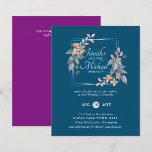 Jewel Tones Themed Wedding Save Dates Budget