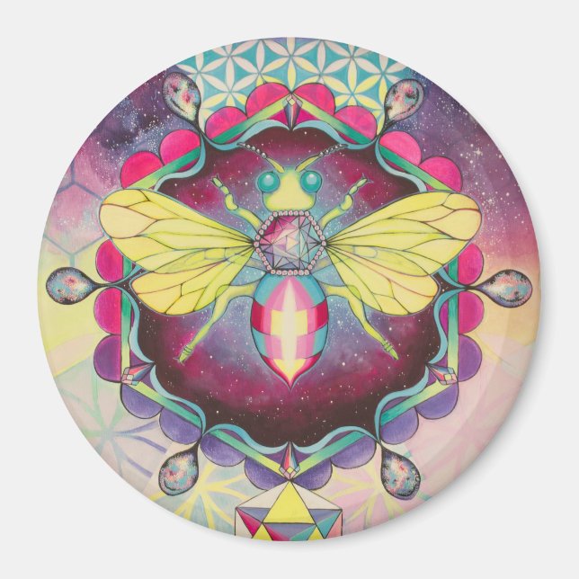 Jewel-y Bee Magnet (Front)