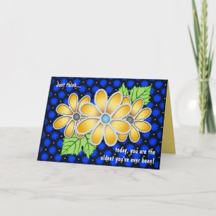 Jeweled Daisy (Birthday Card) Card