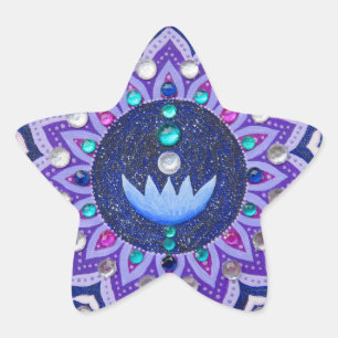 Jeweled lotus mandala sticker