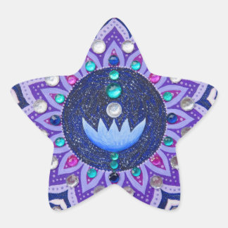 Jeweled lotus mandala sticker