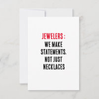 Jewelers: We make statements, not just necklaces