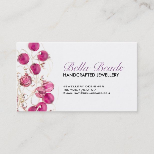 Bead Business Cards & Profile Cards Zazzle CA