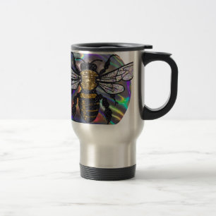 jewelled bee travel mug