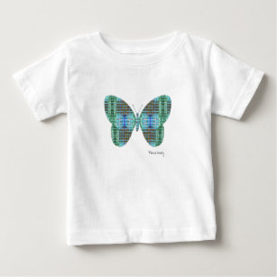 Jewelled Butterfly glass effect Baby T-Shirt