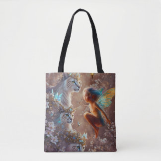 Jewelled Cat Tote Bag