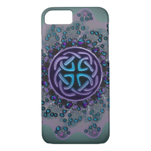 Jewelled Celtic Fractal Mandala iPhone 7 Case