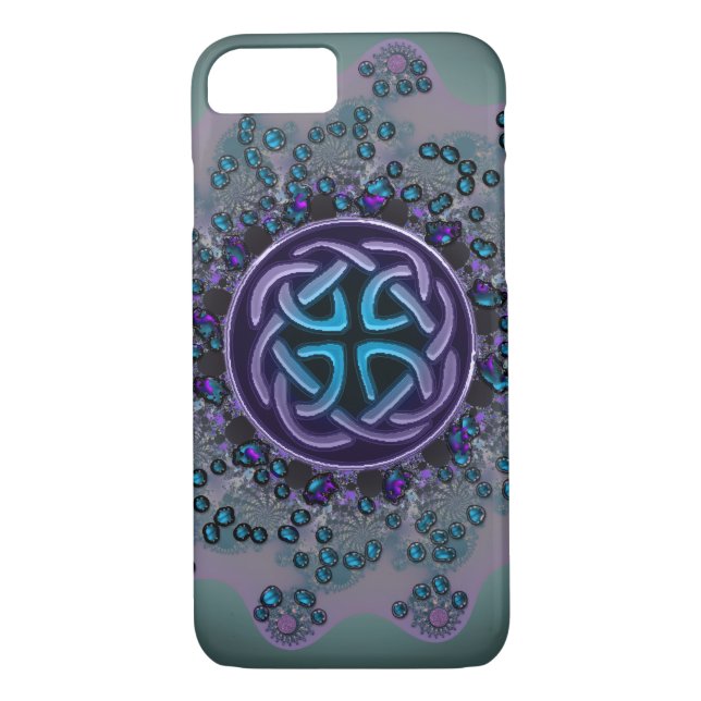 Jewelled Celtic Fractal Mandala iPhone 7 Case (Back)