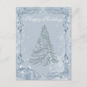 Jewelled Christmas Tree Postcard