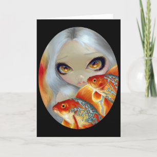"Jewelled Fish:  Silver and Gold" Greeting Card
