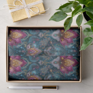 Jewelled Floral Tissue Paper