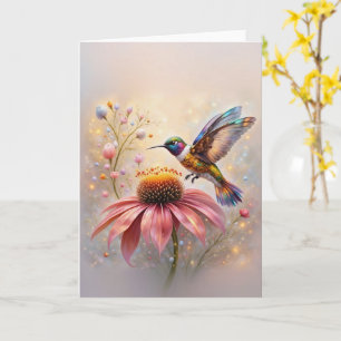 Jewelled Hummingbird Card