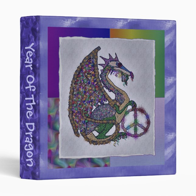 Jewelled Peace Dragon Binder (Front/Spine)