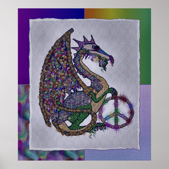 Jewelled Peace Dragon Poster (Front)